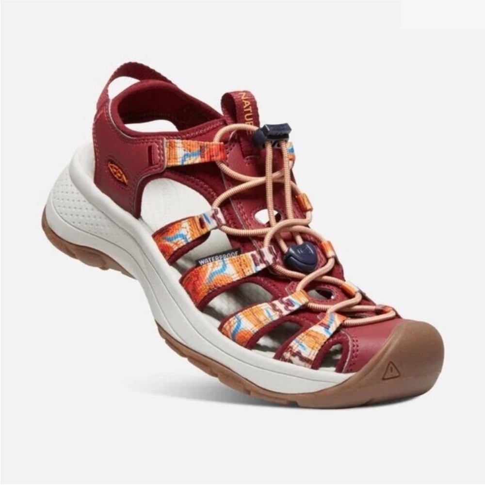 Keen Burgundy and Multi-Color Outdoor Sandals